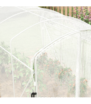 Outsunny 3 x 2 x 2m Polytunnel Greenhouse with Door, Galvanised Steel Frame