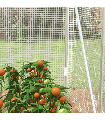 Outsunny 3 x 2 x 2m Polytunnel Greenhouse with Door, Galvanised Steel Frame