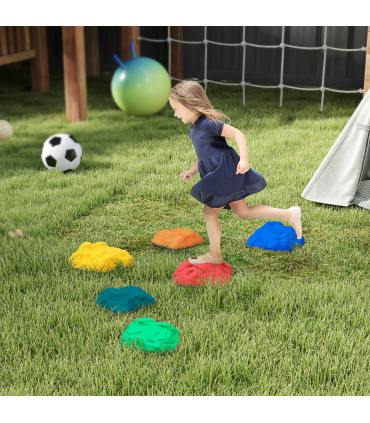 AIYAPLAY Balance Stepping Stones, 6 PCS River Stones for Kids Ages 3-8 Years