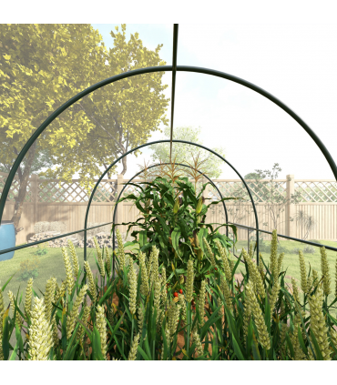 Outsunny 3 x 2 x 2m Polytunnel Greenhouse with Door, Windows, Steel Frame
