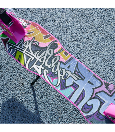 AIYAPLAY Kids Scooter, Foldable Kick Scooter w/ Adjustable Handlebar, Pink