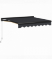 Outsunny 3 x 2.5m Electric Awning with LED Light, Sun Canopies for Patio