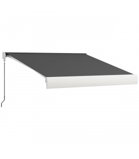 Outsunny 3 x 2.5m Electric Retractable Awning Sun Canopies for Door Window
