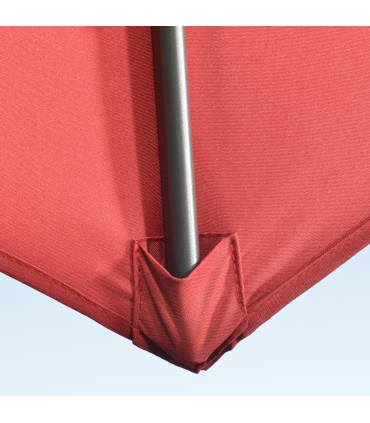 Outsunny 3 x 3(m) Cantilever Parasol Garden Umbrella with Cross Base Wine Red