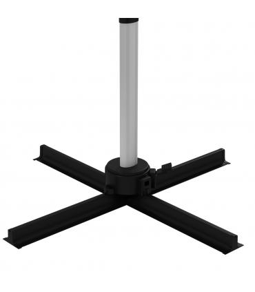 Outsunny 3 x 3(m) Cantilever Roma Parasol Garden Umbrella with Cross Base Green