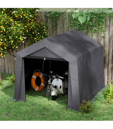 Outsunny 3 x 3(m) Garden Storage Shed, Waterproof and Heavy Duty Portable Shed