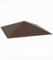 Outsunny 3 x 3(m) Gazebo Canopy Replacement Cover with Drain Holes, Brown