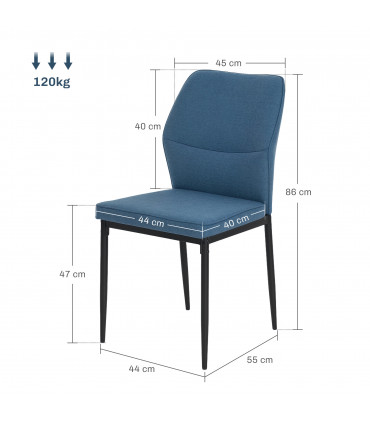 Stylish Velvet Dining Chairs - Ergonomic Support & Space-Saving Design