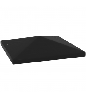 Outsunny 3 x 3(m) Gazebo Canopy Replacement Cover, UPF30+, Black