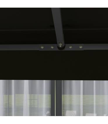 Outsunny 3 x 3(m) Gazebo Canopy Replacement Cover, UPF30+, Black