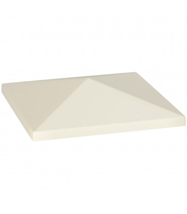 Outsunny 3 x 3(m) Gazebo Canopy Replacement Cover, UPF30+, Cream White