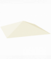 Outsunny 3 x 3(m) Gazebo Canopy Replacement Cover, UPF30+, Cream White