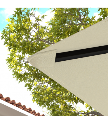 Outsunny 3 x 3(m) Gazebo Canopy Replacement Cover, UPF30+, Cream White