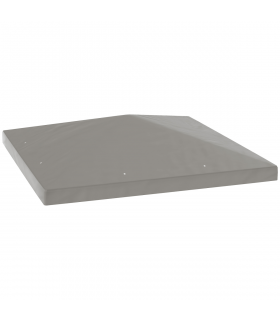 Outsunny 3 x 3(m) Gazebo Canopy Replacement Cover, UPF30+, Grey