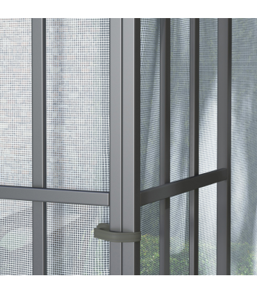 Outsunny 3 x 3(m) Patio Gazebo Canopy Garden Pavilion with 2 Tier Roof, Grey