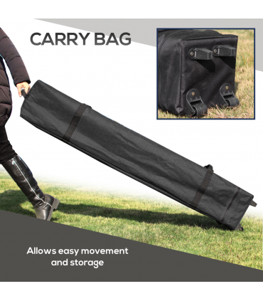 Outsunny 3 x 3(m) Pop Up Gazebo, Instant Shelter with Mosquito Netting, Khaki