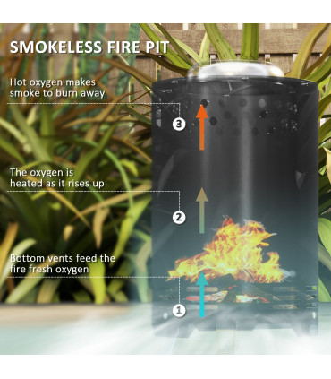 Premium Smokeless Outdoor Fire Pit - Stylish Design & Durability