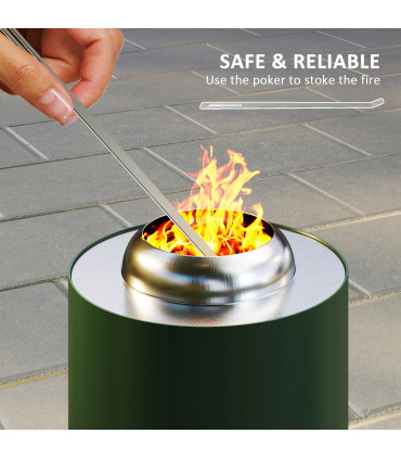 Premium Smokeless Outdoor Fire Pit - Stylish Design & Durability
