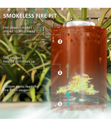 Premium Smokeless Outdoor Fire Pit - Stylish Design & Durability