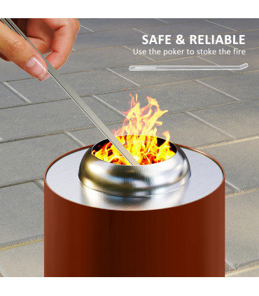 Premium Smokeless Outdoor Fire Pit - Stylish Design & Durability