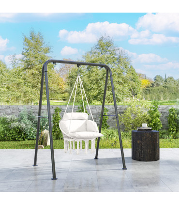 Stylish Hanging Chair with Cushion - Comfort for Indoor & Outdoor Relaxation