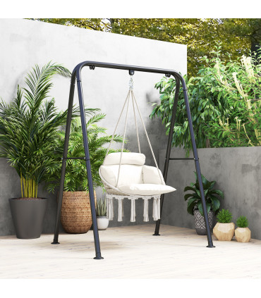 Stylish Hanging Chair with Cushion - Comfort for Indoor & Outdoor Relaxation