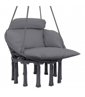 Stylish Hanging Chair with Cushion - Comfort for Indoor & Outdoor Relaxation