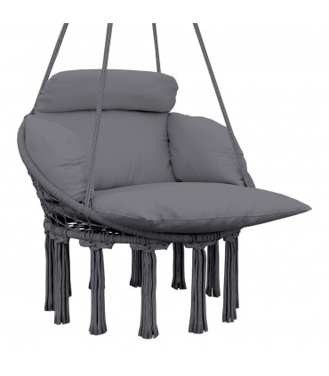 Stylish Hanging Chair with Cushion - Comfort for Indoor & Outdoor Relaxation