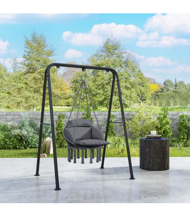 Stylish Hanging Chair with Cushion - Comfort for Indoor & Outdoor Relaxation