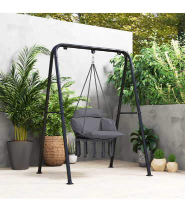 Stylish Hanging Chair with Cushion - Comfort for Indoor & Outdoor Relaxation