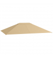 Outsunny 3 x 4m Gazebo Canopy Replacement Gazebo Roof Cover, Khaki