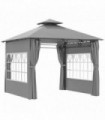 Premium Black Outdoor Canopy - UV Protection & Spacious Design