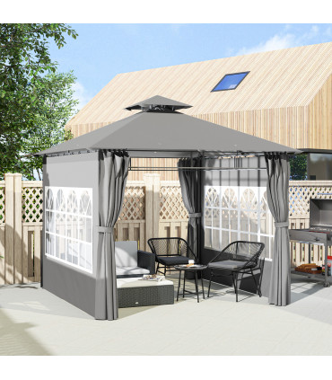 Premium Black Outdoor Canopy - UV Protection & Spacious Design