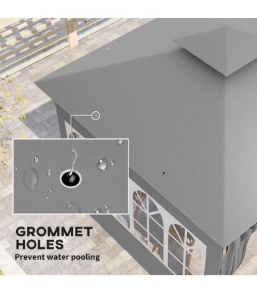 Premium Black Outdoor Canopy - UV Protection & Spacious Design