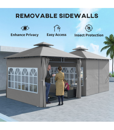 Premium Black Outdoor Canopy - UV Protection & Spacious Design