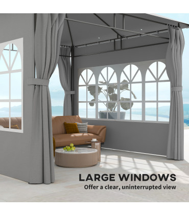 Premium Black Outdoor Canopy - UV Protection & Spacious Design