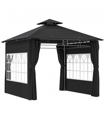 Premium Black Outdoor Canopy - UV Protection & Spacious Design