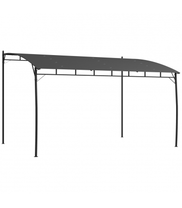 Outsunny 3 x 4m Metal Pergola, Outdoor Gazebo UV-Resistant Sun Shade Shelter