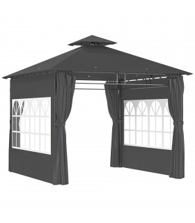 Premium Black Outdoor Canopy - UV Protection & Spacious Design