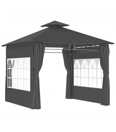 Premium Black Outdoor Canopy - UV Protection & Spacious Design