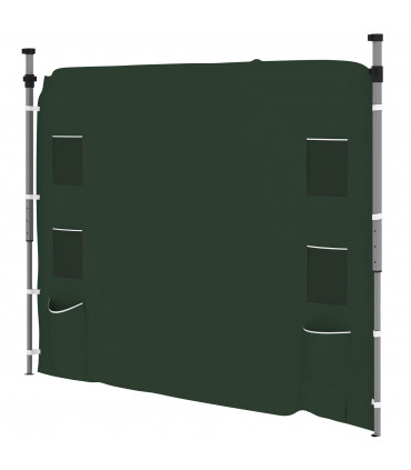Beige Sidewall Panel for 3x3m Gazebo - Durable Oxford Fabric with Storage