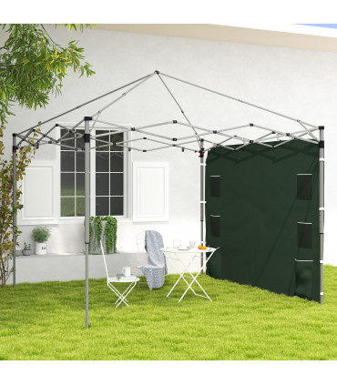 Beige Sidewall Panel for 3x3m Gazebo - Durable Oxford Fabric with Storage