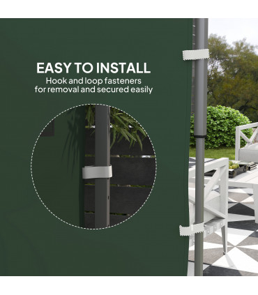 Beige Sidewall Panel for 3x3m Gazebo - Durable Oxford Fabric with Storage