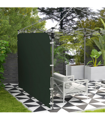 Beige Sidewall Panel for 3x3m Gazebo - Durable Oxford Fabric with Storage