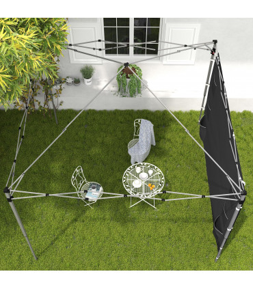 Beige Sidewall Panel for 3x3m Gazebo - Durable Oxford Fabric with Storage