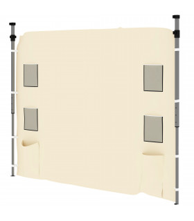 Beige Sidewall Panel for 3x3m Gazebo - Durable Oxford Fabric with Storage