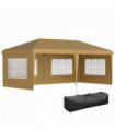 Outsunny 3 x 6m Heavy Duty Gazebo Marquee Party Tent with Storage Bag Khaki