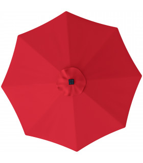 Outsunny UPF 50+ Replacement Parasol Canopy Parasol Cover Replacement, Red