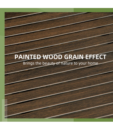 Outsunny Round Garden Table Outdoor Side Table with Steel Frame Brown