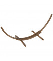 Outsunny 3(m) Wooden Hammock Stand for Garden, Patio, Brown